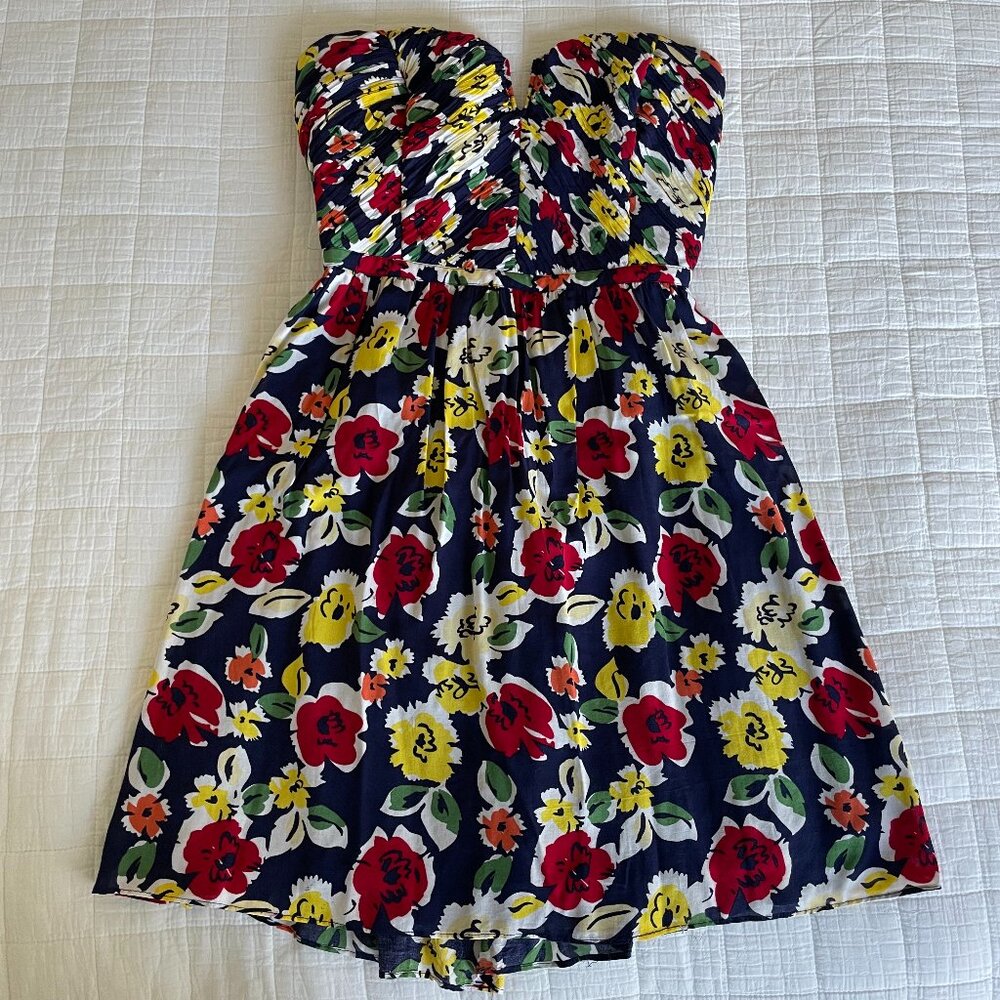 Urban Outfitters Kimchi Blue Floral Strapless Dress